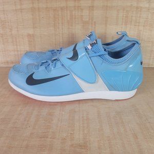 Nike Zoom Pole Vault Elite Track & Field Spikes Blue White Red Mens Size 14